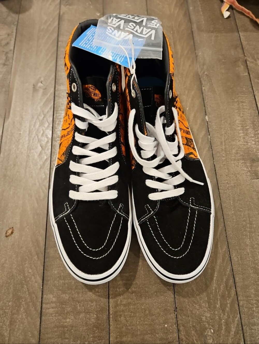 Vans x One Piece Sk8-Hi Sneakers Men's 13 NWT Black Orange Anime